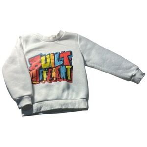 SHEIN Kids White Sweatshirt with Colorful Graphic